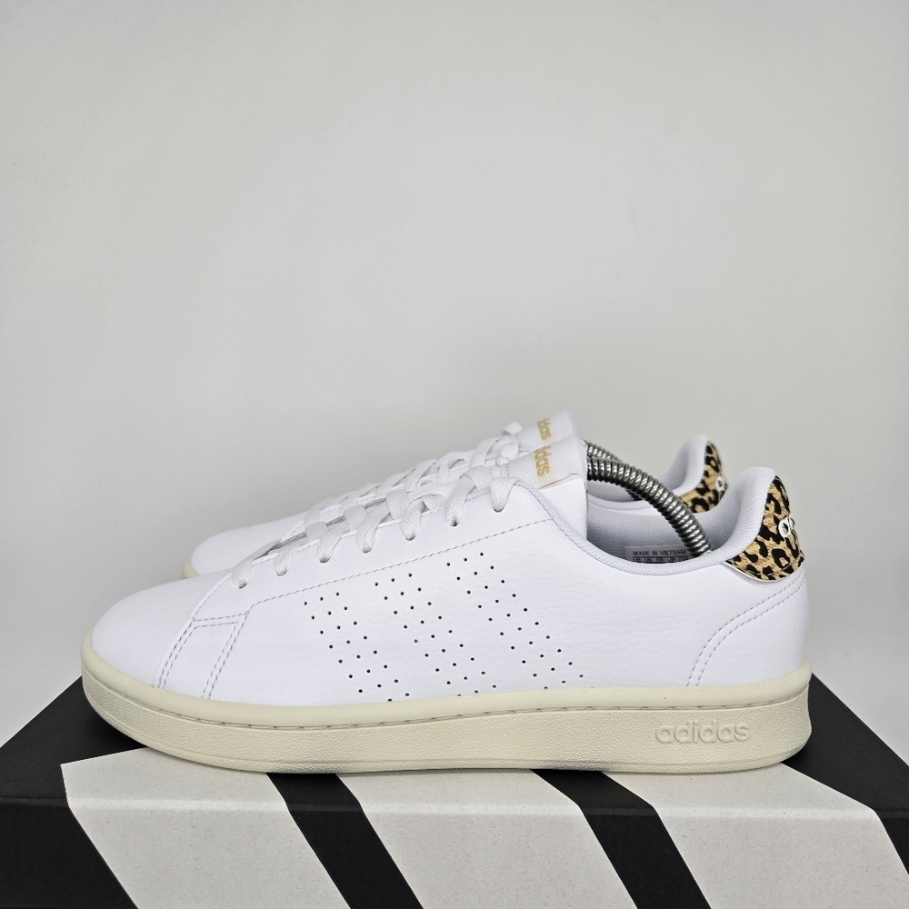 New adidas Advantage Cloud White White Tint Women's Tennis Shoes Size 10